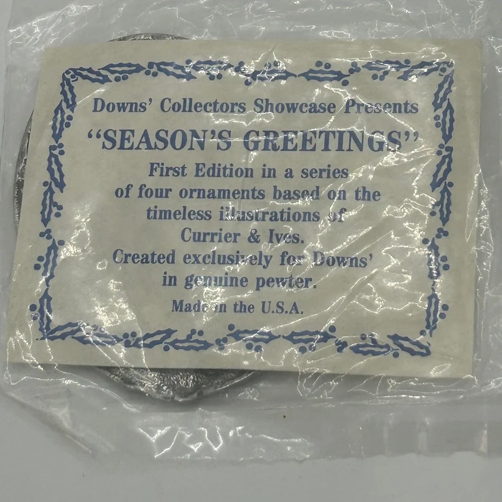 Downs Collectors Showcase vintage pewter